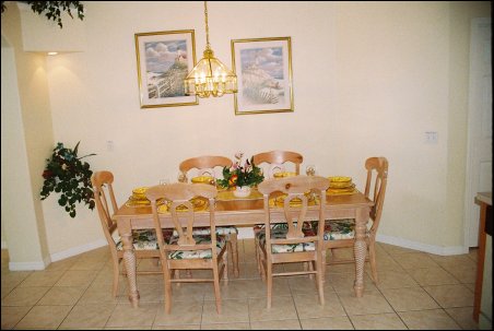 Florida Villa Diningroom near Disney World and Universal Studios
